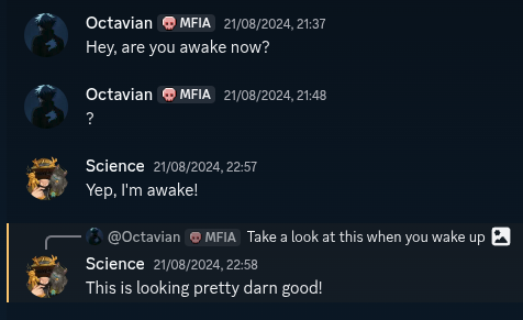Sardiception reacting to a UI mockup